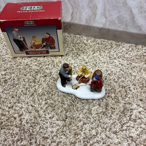 NIB Lemax Village Collection Figurine Fixing The Line